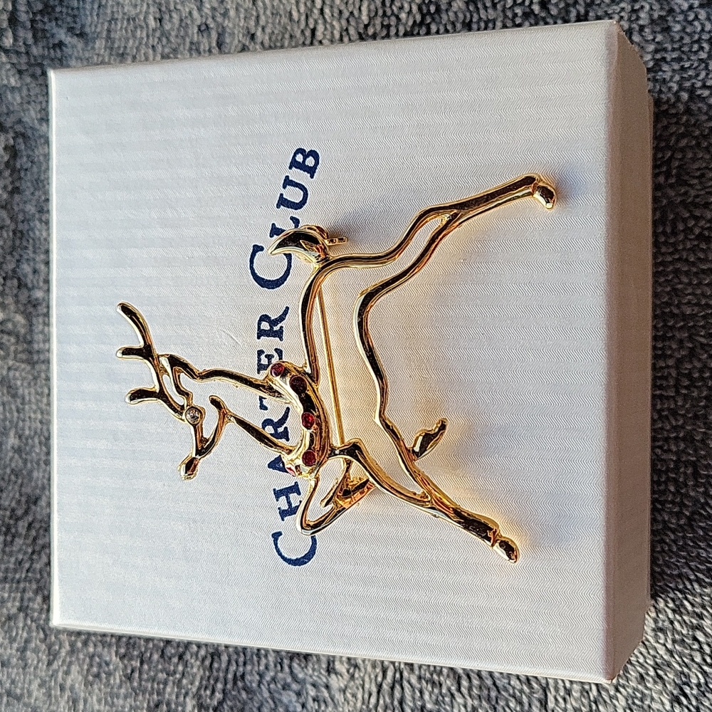 Charter Club Reindeer Pin!!!